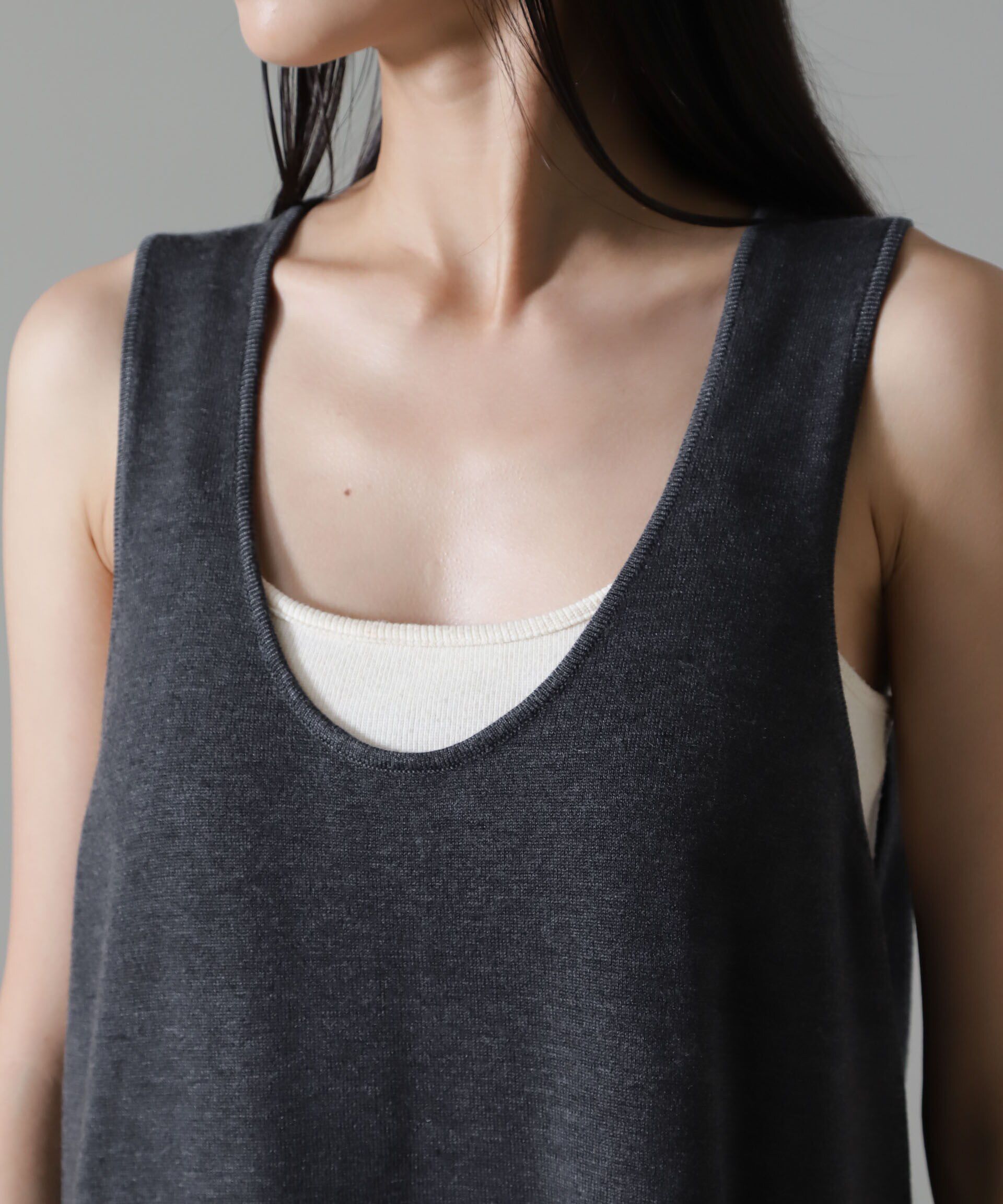 nano･universe「クロップドニットセットワンピース 24AW」|ワンピース|