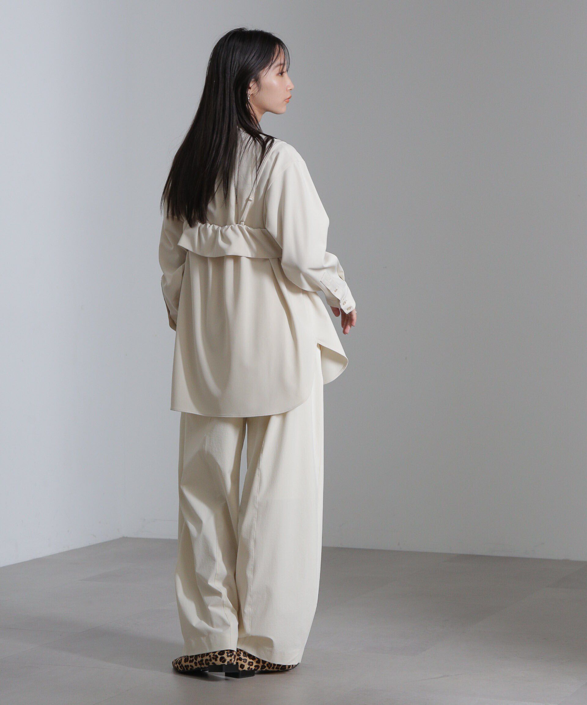 nano･universe「ショートキャミ付シャツ」|シャツ・ブラウス|