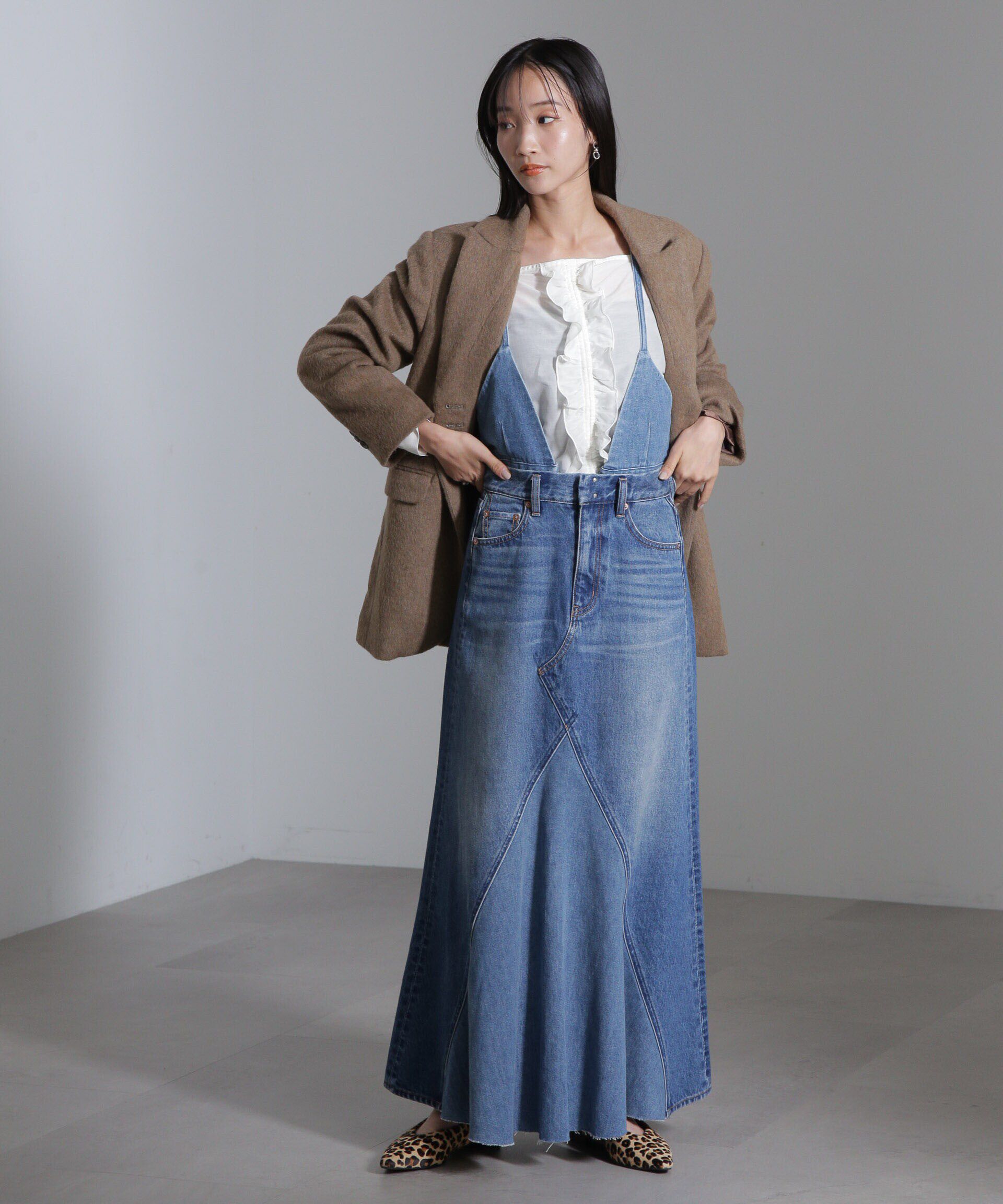 nano･universe「シルク混フロントフリルブラウス」|シャツ・ブラウス|