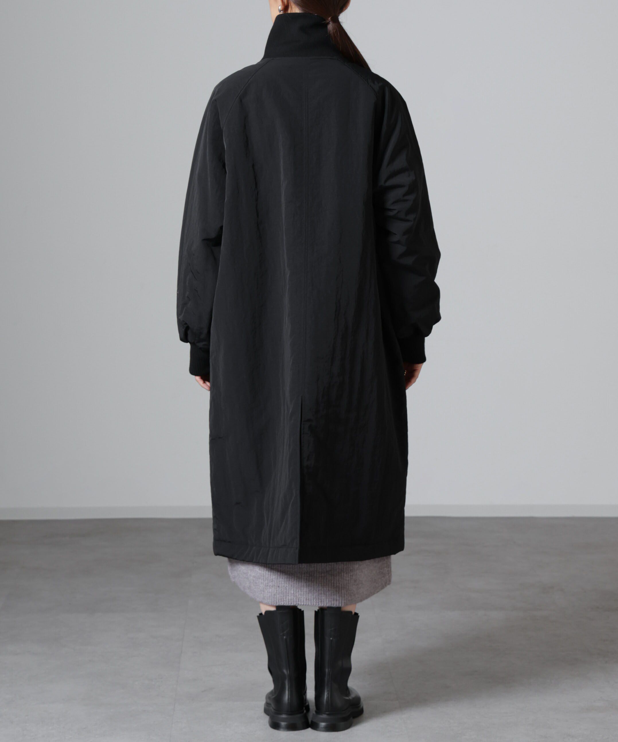 nano･universe「撥水加工・機能中綿 ジップアップリブロングコート」|その他|