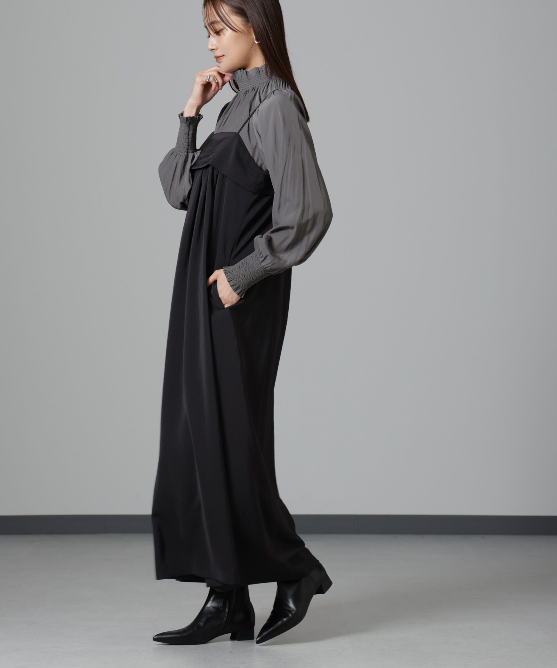 nano･universe「ギャザーキャミワンピース」|ワンピース|