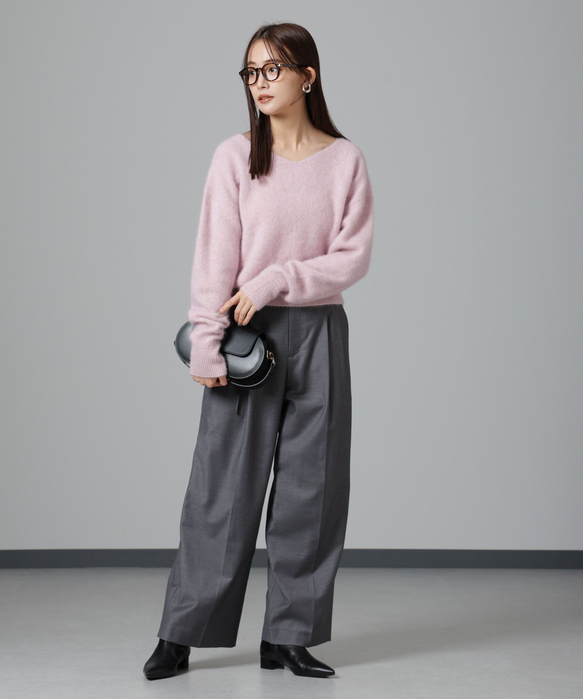 nano･universe「ウォッシャブルフォックスVネックプルオーバー」|ニット・セーター|