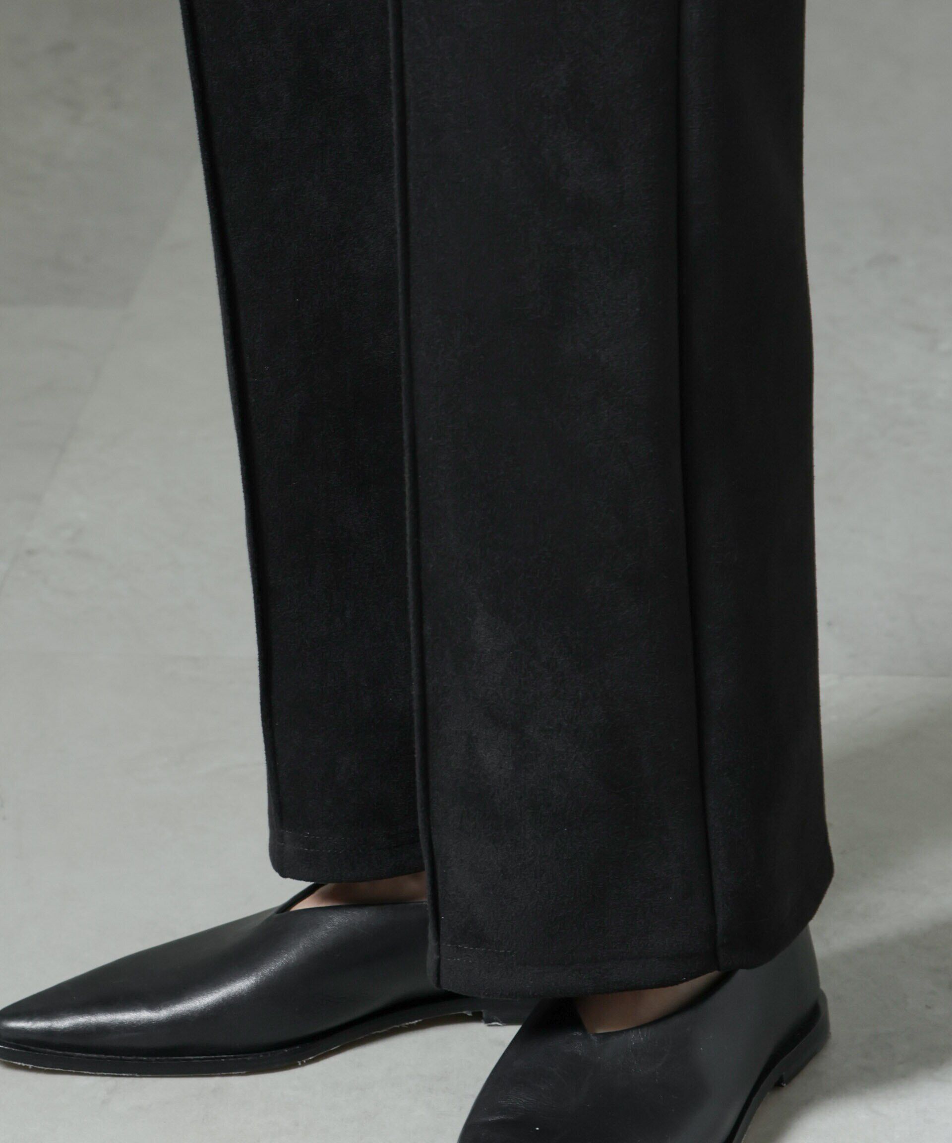 nano･universe「カットスエードパンツ(セットアップ可)」|チノ|