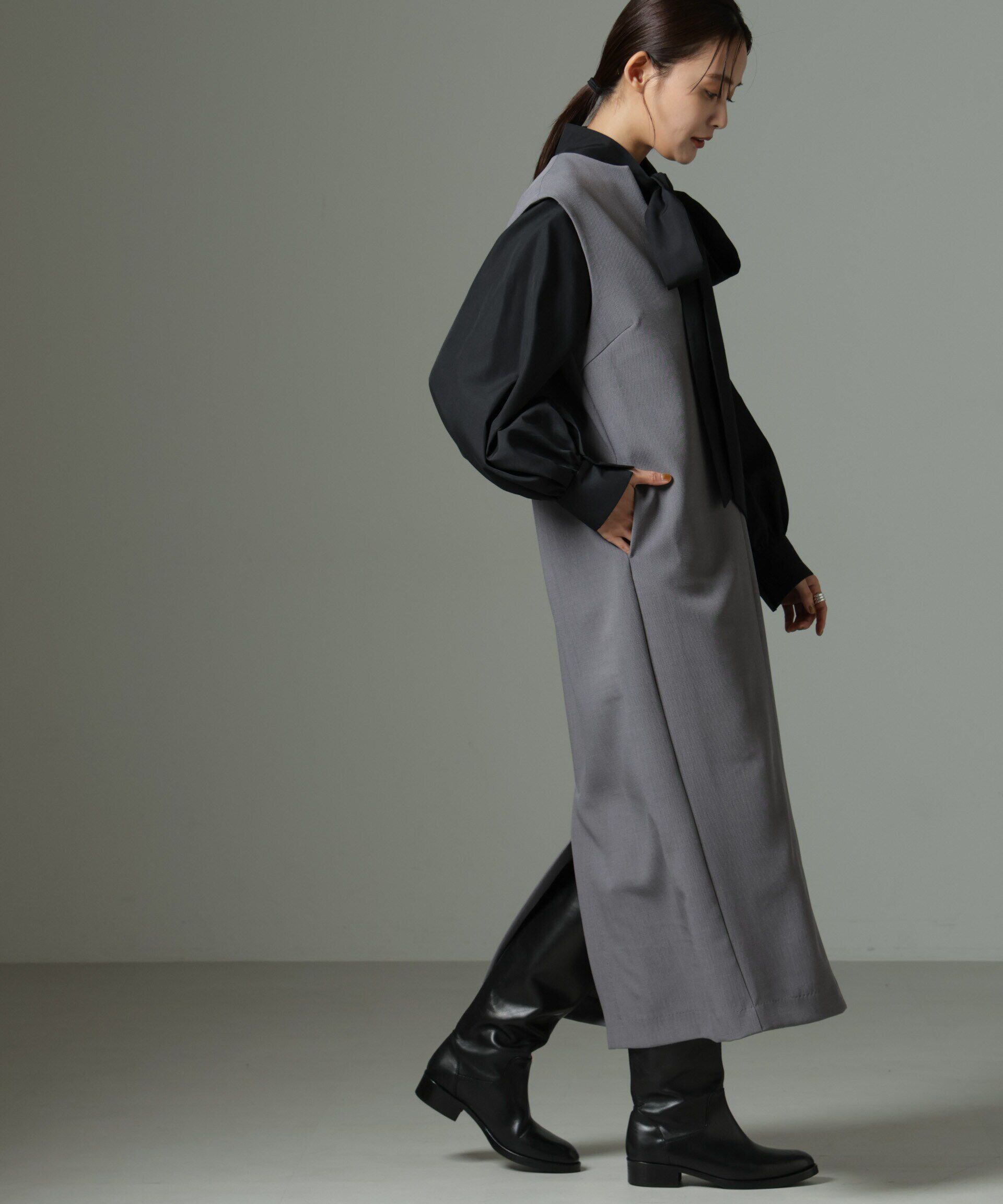 nano･universe「キーネックワンピース」|ワンピース|