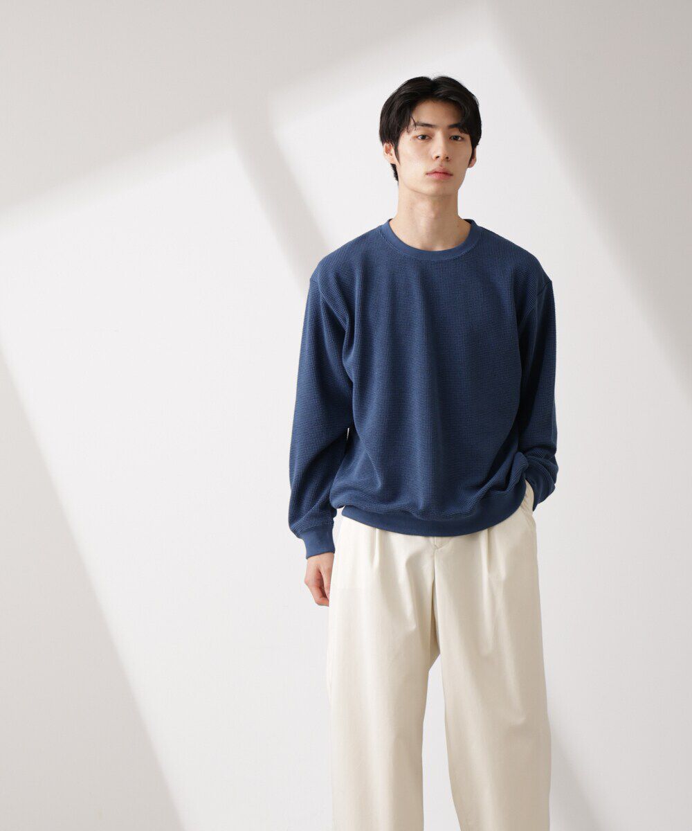 nano･universe「テックワッフルクルーネックTシャツ」|Tシャツ・カットソー|