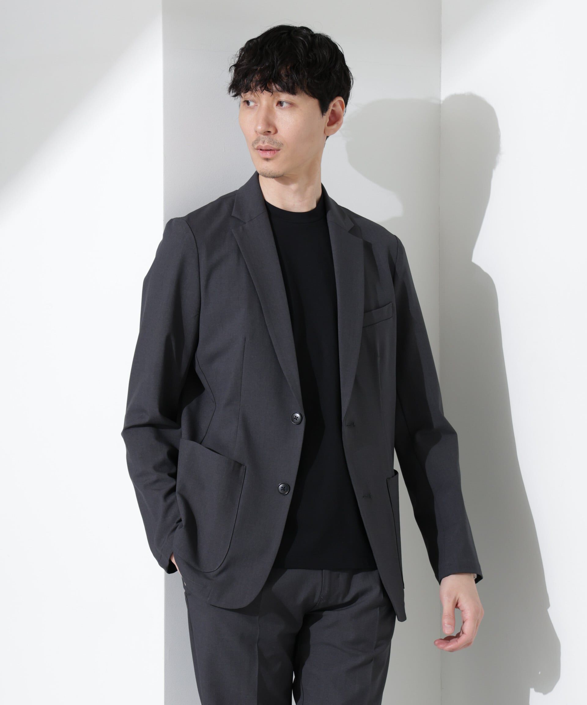 nano･universe「ドライストレッチ セットアップ」|スーツ|
