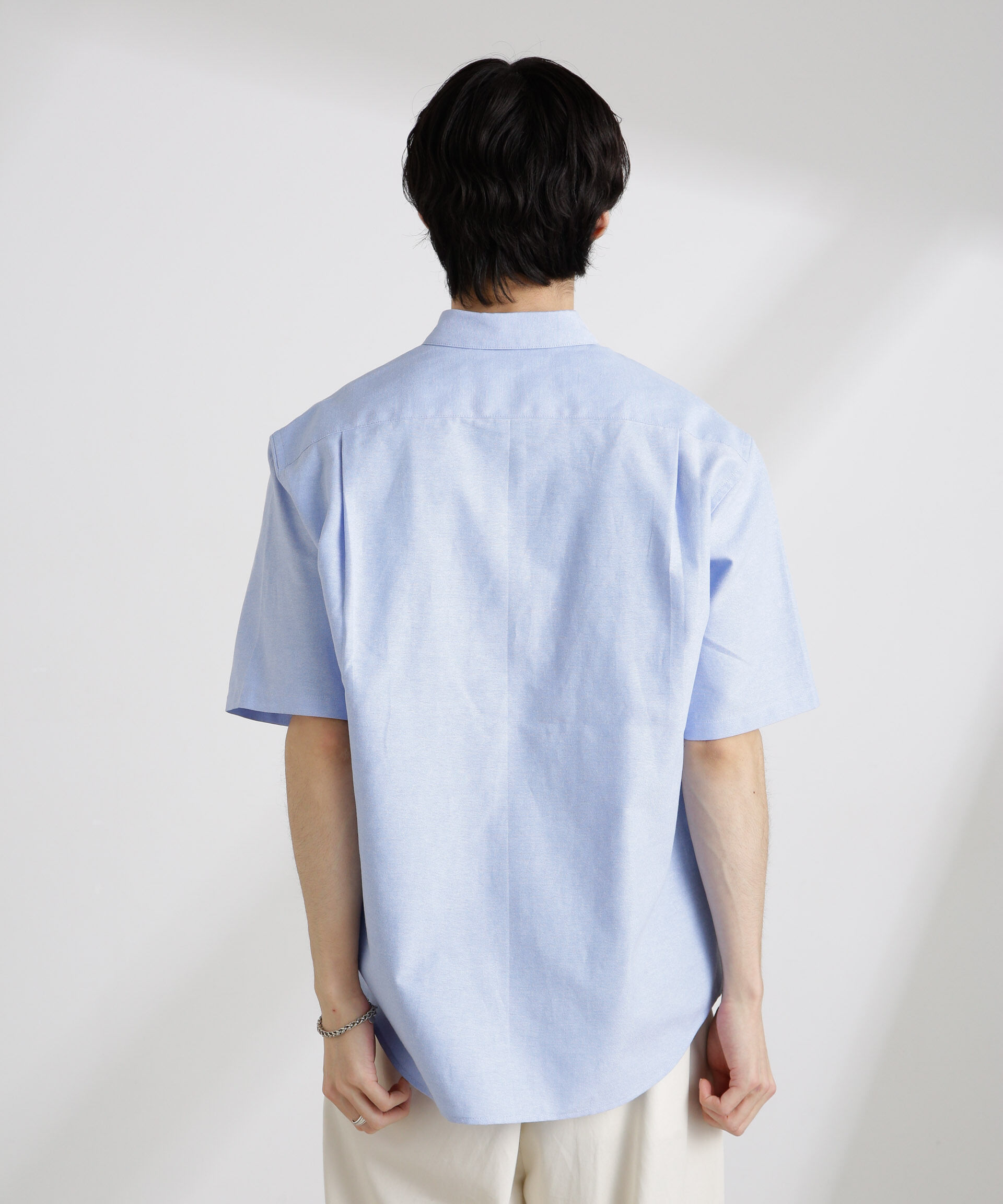 nano･universe「ナノベアワンポイントシャツ半袖」|シャツ・ブラウス|