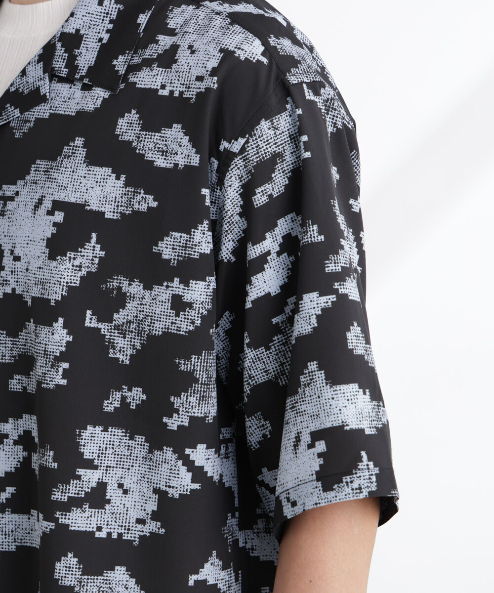 nano･universe「オリジナルパターン開襟シャツ 半袖」|シャツ・ブラウス|