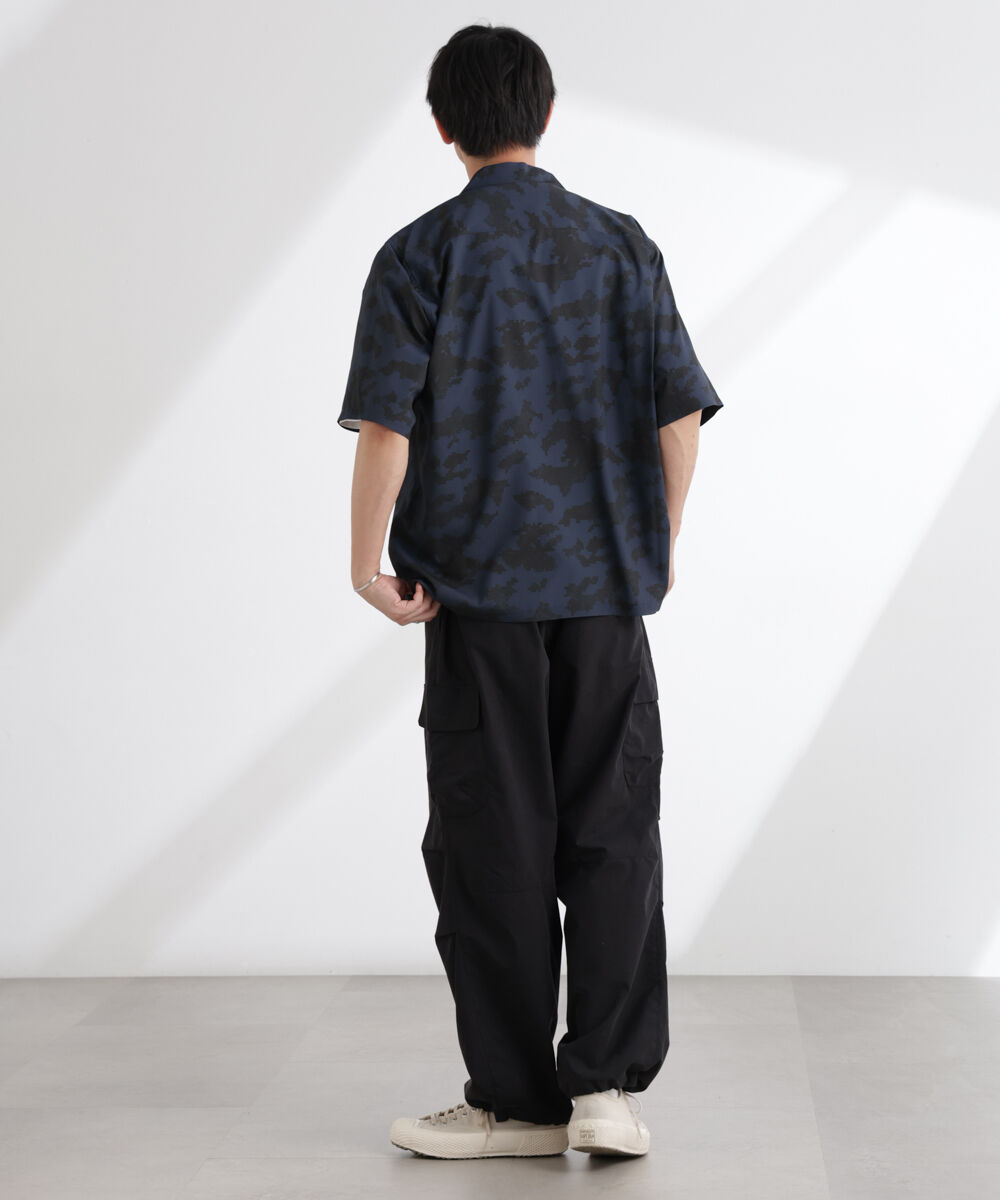 nano･universe「オリジナルパターン開襟シャツ 半袖」|シャツ・ブラウス|