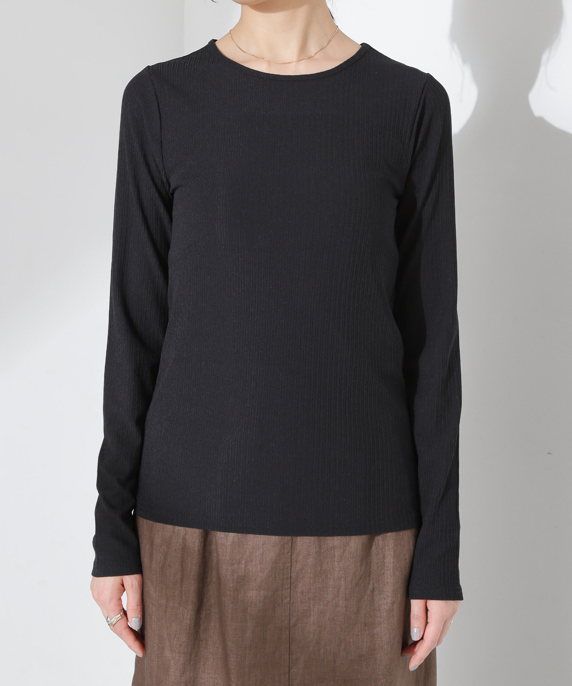 nano･universe「シャーリングビスチェセットカットトップス」|Tシャツ・カットソー|