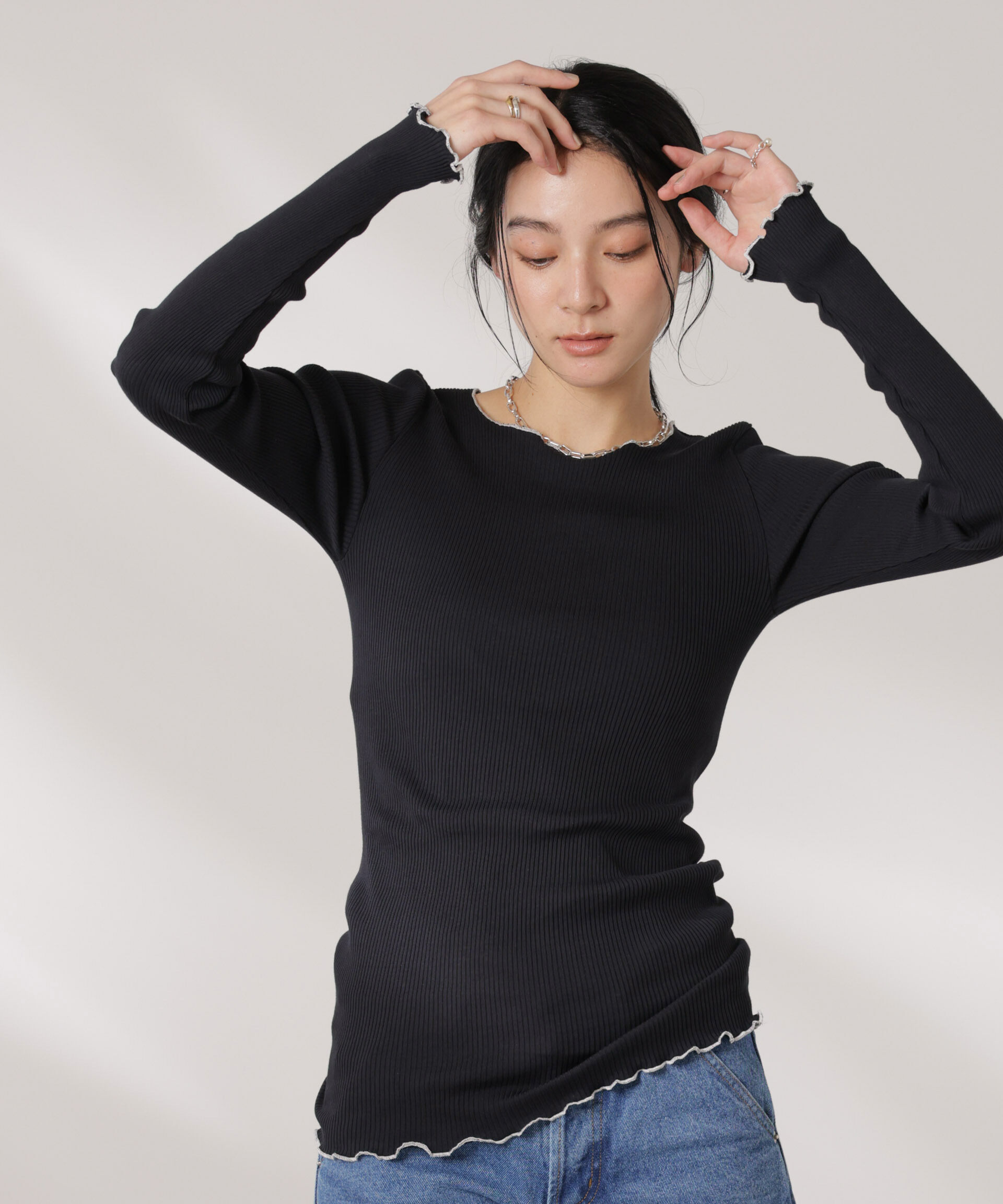 nano･universe「OperaSPORT/LENA SEAMLESS TOP」|Tシャツ・カットソー|ブラック