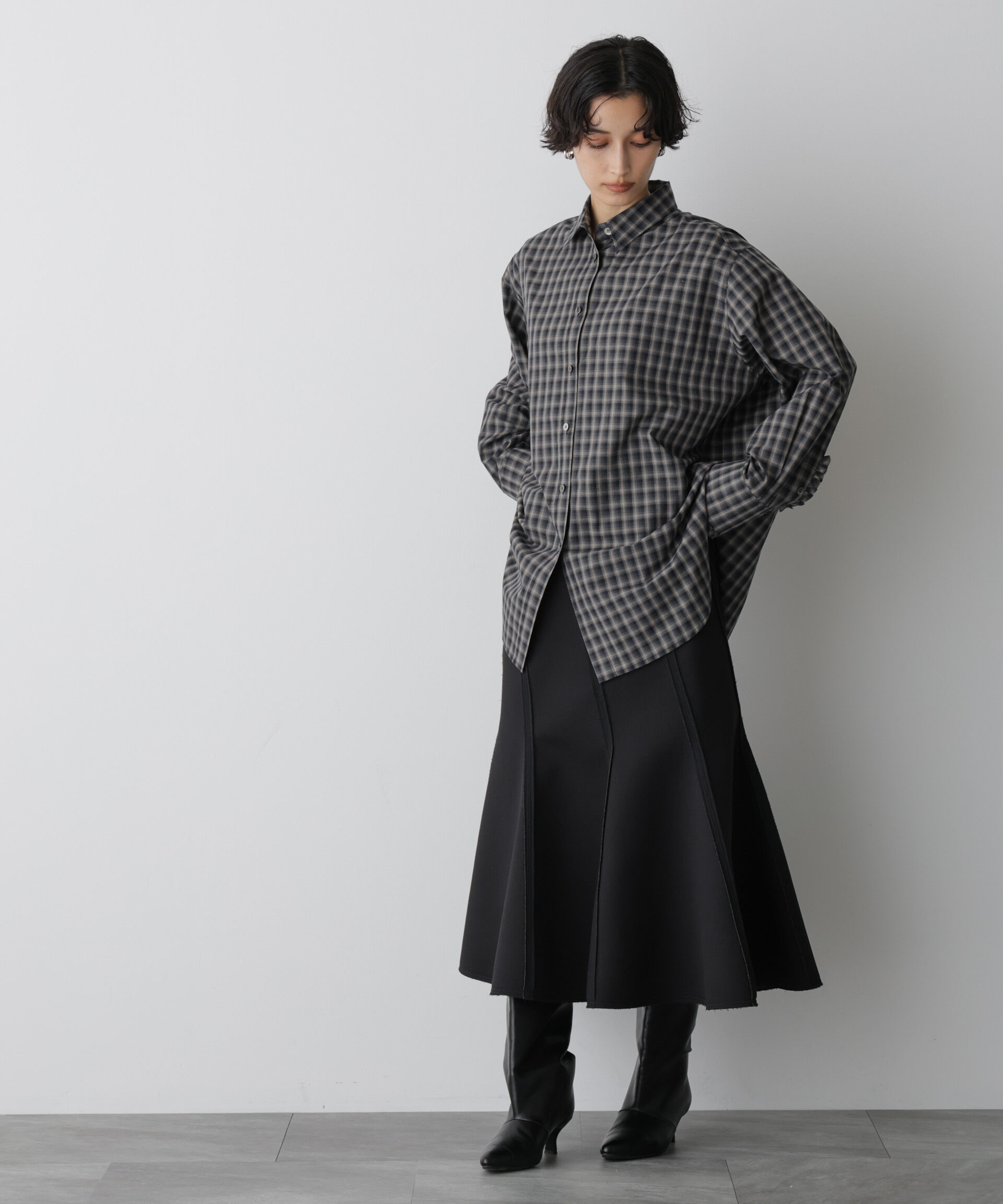  「「STEVELOUR」モダンプレッピーシャツ」|シャツ・ブラウス|