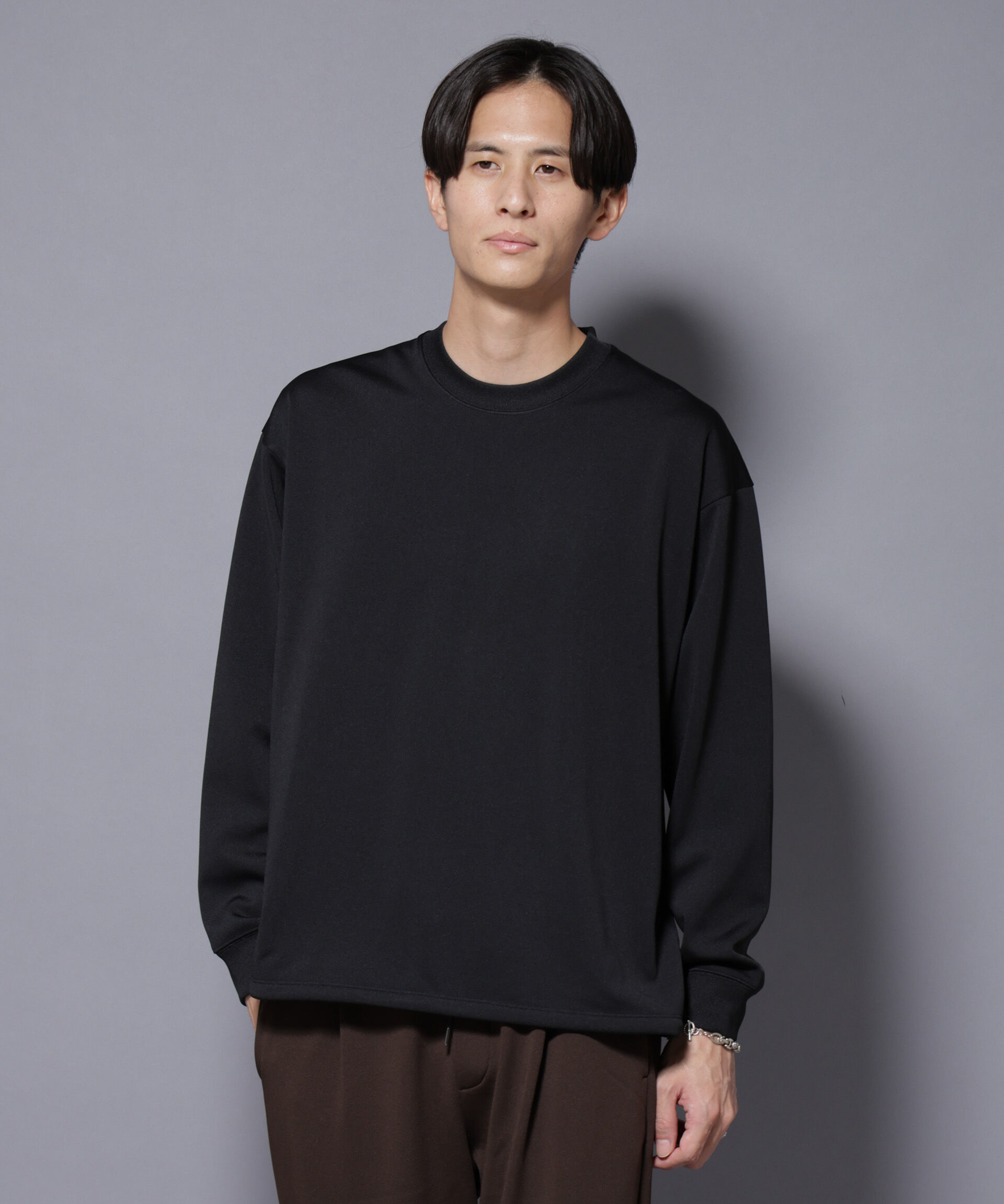 nano･universe「｢MC｣coveross(R)  フリースボンディングクルーネック」|Tシャツ・カットソー|