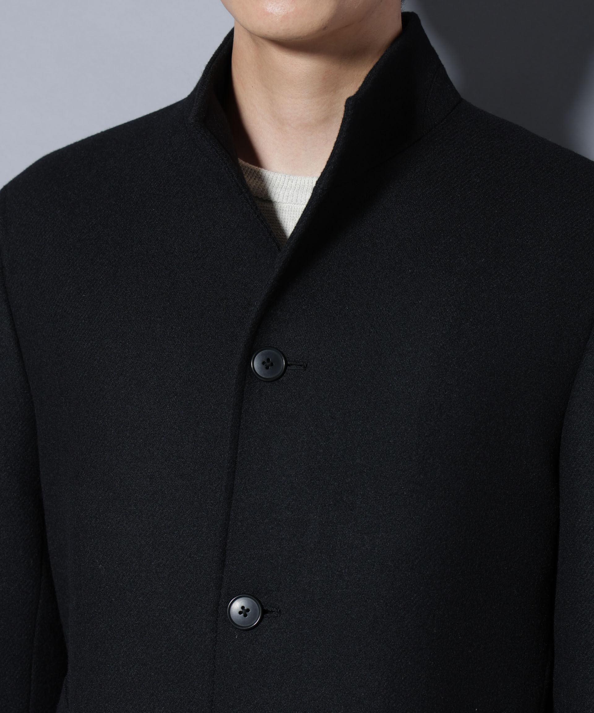 nano･universe「ウール/Nメルトンスタンドカラーコート」|その他|