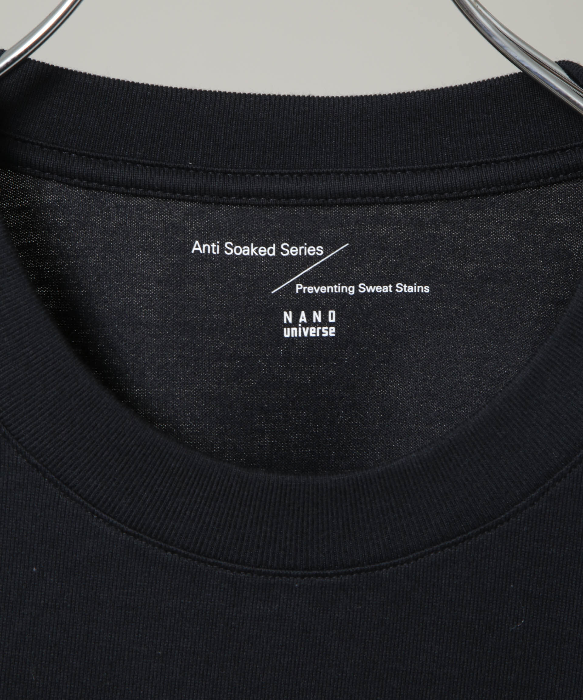 nano･universe「Anti Soaked(R)&times;SUNCHAI ロゴ刺繍 汗染み防止 Tシャツ長袖」|Tシャツ・カットソー|