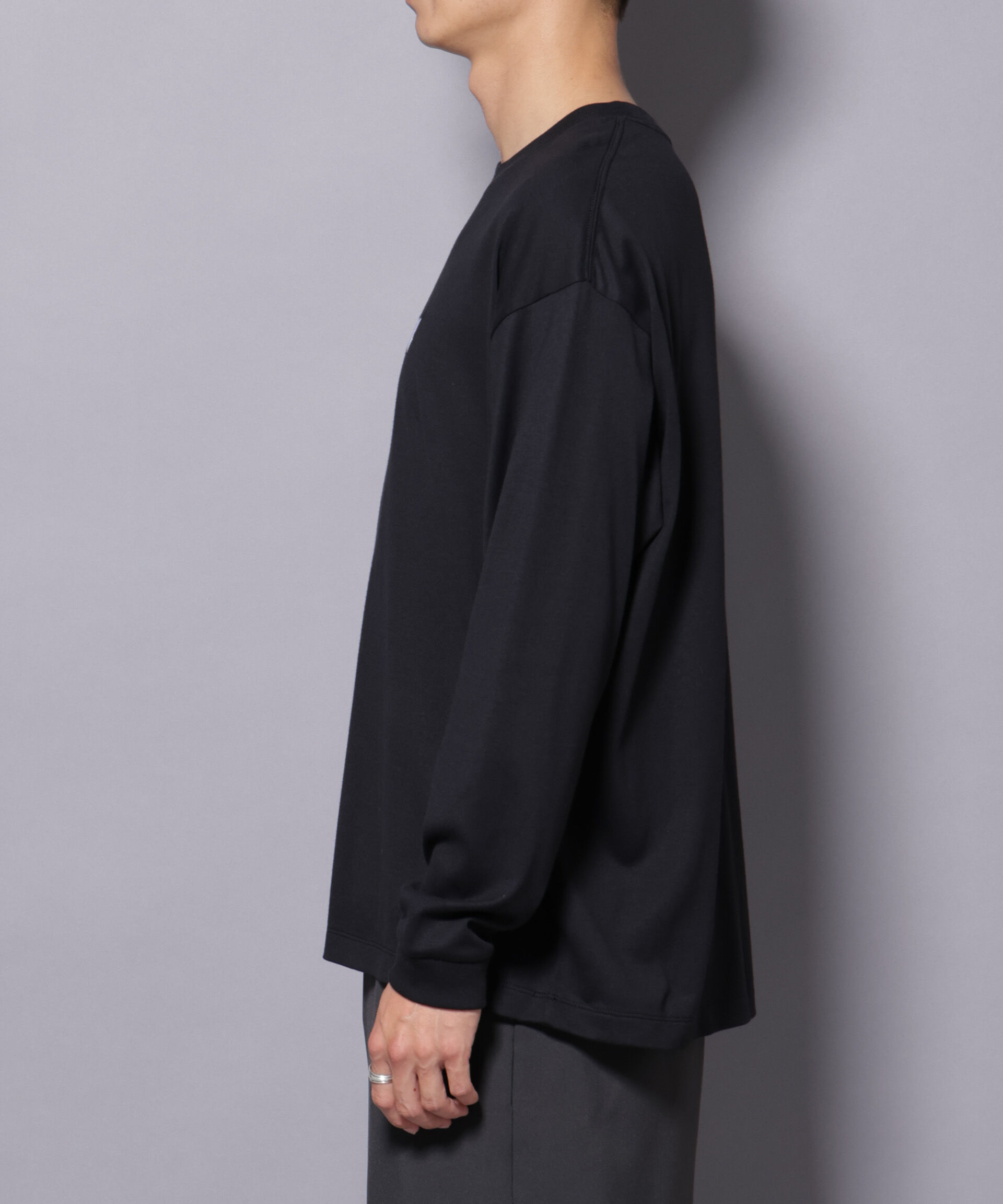 nano･universe「Anti Soaked(R)&times;SUNCHAI ロゴ刺繍 汗染み防止 Tシャツ長袖」|Tシャツ・カットソー|