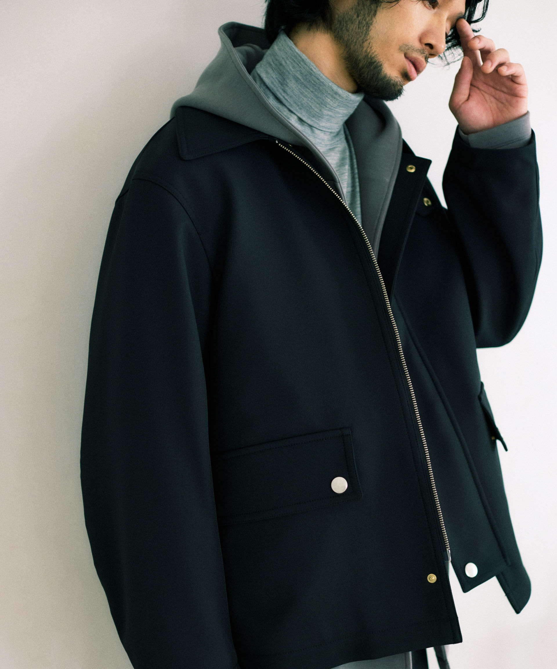 nano･universe「メタルギアボンディングFUSIONSYSTEMカーコート」|ブルゾン・スタジャン|