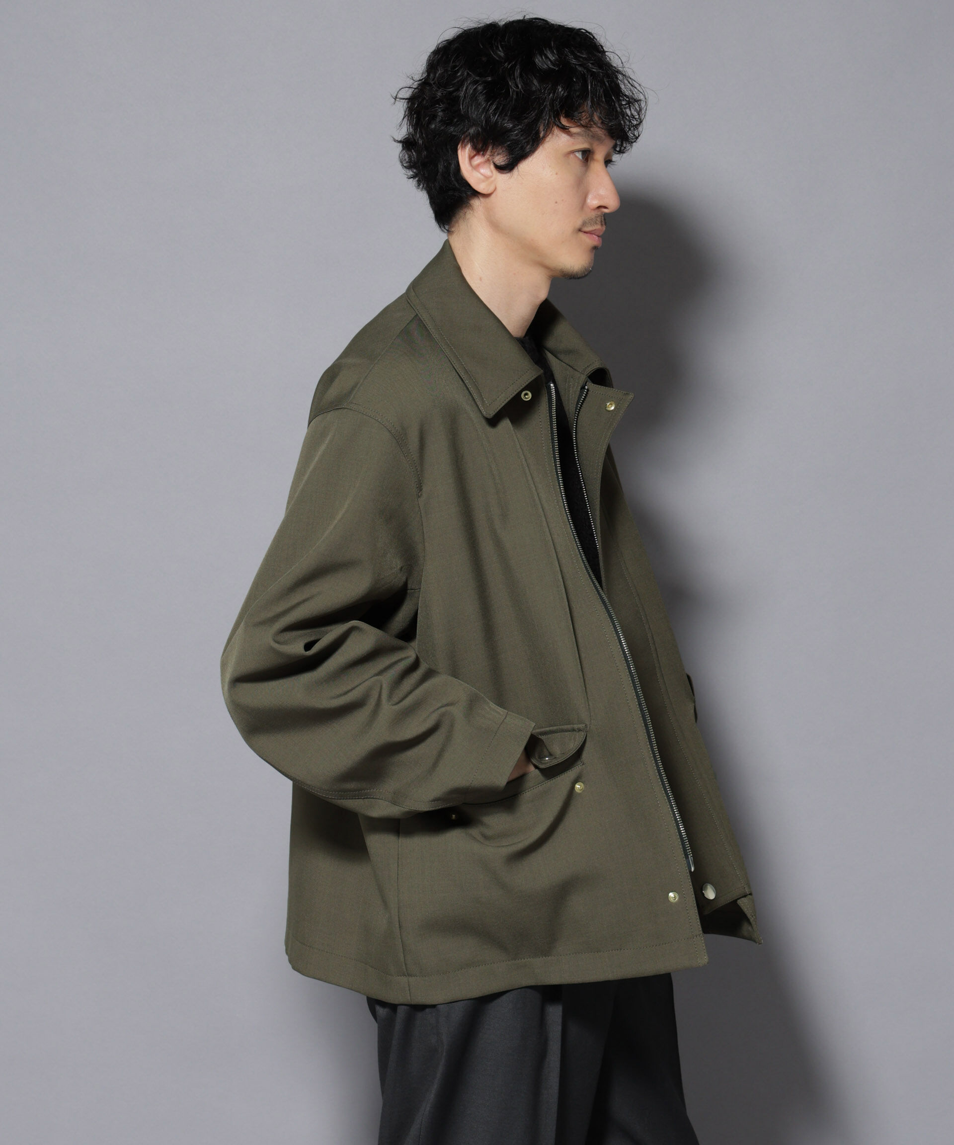 nano･universe「メタルギアボンディングFUSIONSYSTEMカーコート」|ブルゾン・スタジャン|