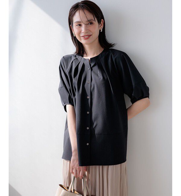 組曲「【前後着用可】ソフトサッカーラグランスリーブ ブラウス」|シャツ・ブラウス|