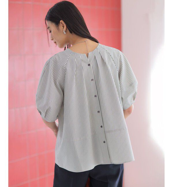 組曲「【前後着用可】ソフトサッカーラグランスリーブ ブラウス」|シャツ・ブラウス|