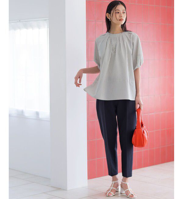 組曲「【前後着用可】ソフトサッカーラグランスリーブ ブラウス」|シャツ・ブラウス|