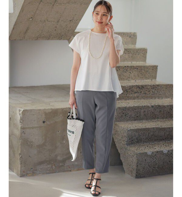 組曲「GIZAコットンチュールコンビ カットソー」|Tシャツ・カットソー|