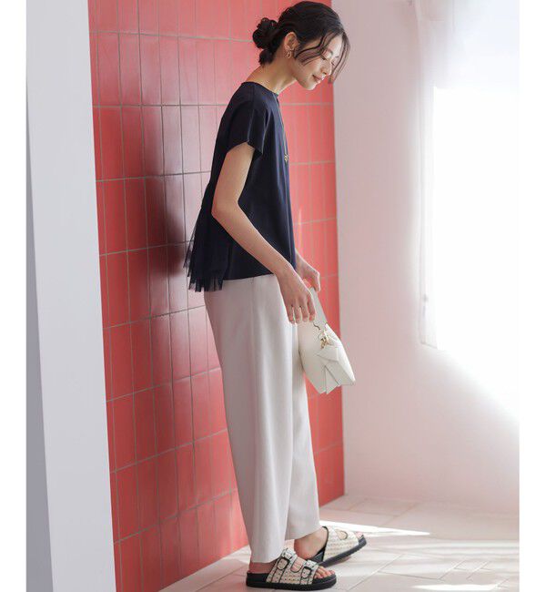 組曲「GIZAコットンチュールコンビ カットソー」|Tシャツ・カットソー|