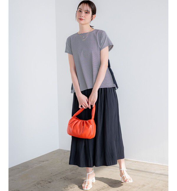 組曲「GIZAコットンチュールコンビ カットソー」|Tシャツ・カットソー|