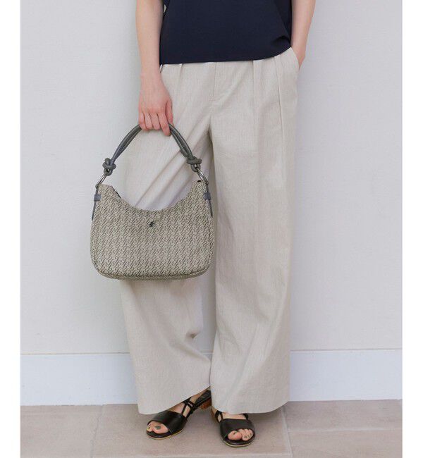 自由区「【セットアップ対応・洗える】リネンビスコースストレッチワイド パンツ」|その他|フラックス