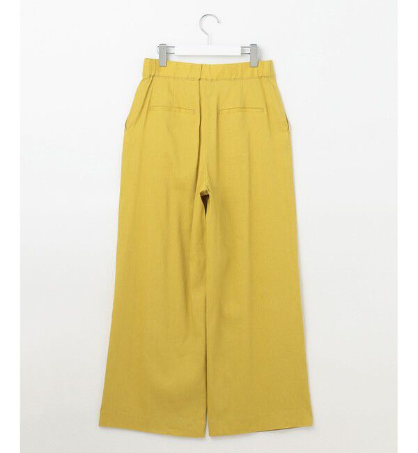 自由区「【セットアップ対応・洗える】リネンビスコースストレッチワイド パンツ」|その他|