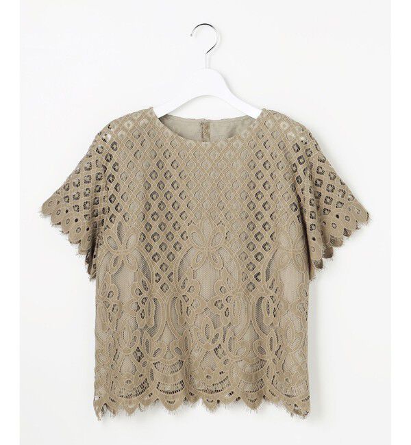 自由区「パネルレース ブラウス」|シャツ・ブラウス|