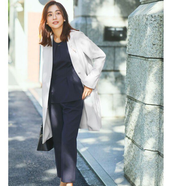 any SiS「カラーレスライト コート」|ノーカラーコート|