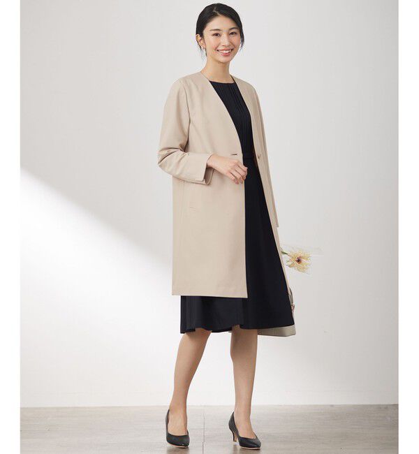 any SiS「カラーレスライト コート」|ノーカラーコート|