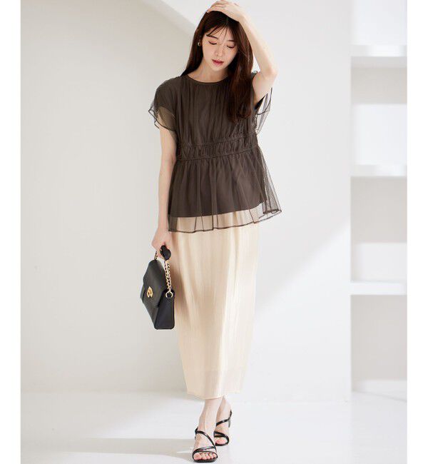 any SiS「【洗える】ソフトグリッターペンシル スカート」|スカート|