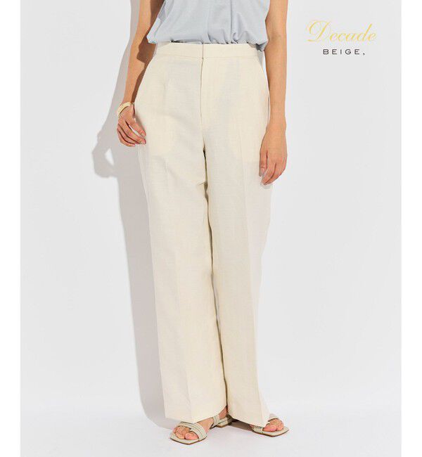 BEIGE,「CAROLE / ワイドパンツ」|その他|Ecru