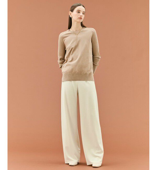 BEIGE,「【Precious掲載】MONTAIGNE / イージーウエストウールワイドパンツ」|その他|