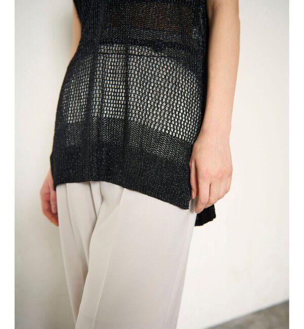 Diagram「ラメメッシュニットトップ」|ニット・セーター|