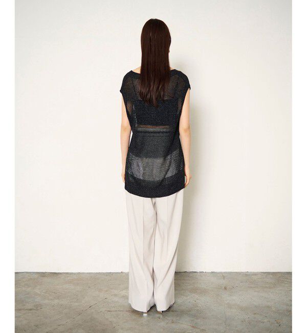 Diagram「ラメメッシュニットトップ」|ニット・セーター|