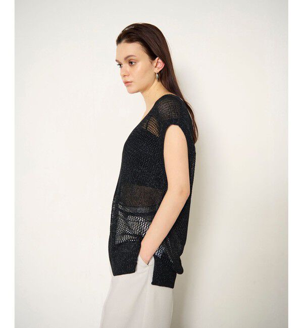 Diagram「ラメメッシュニットトップ」|ニット・セーター|