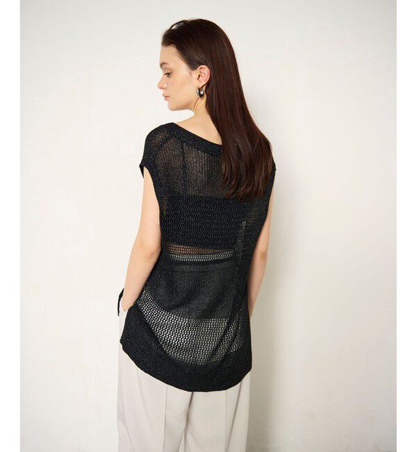 Diagram「ラメメッシュニットトップ」|ニット・セーター|