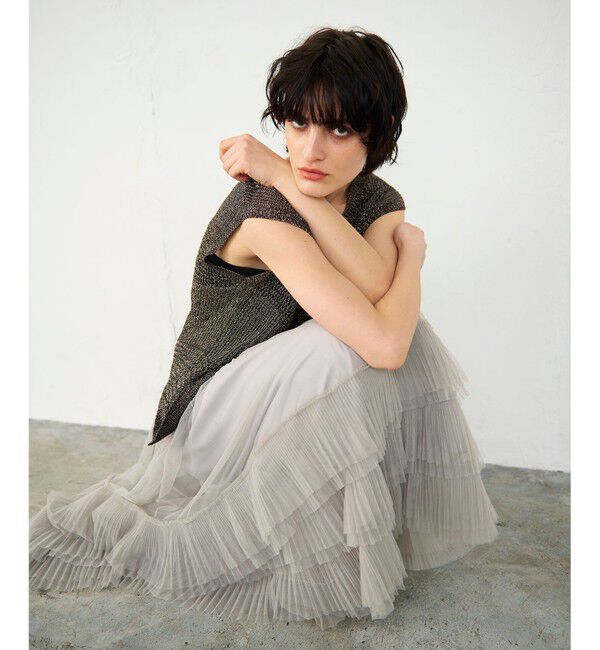 Diagram「ラメメッシュニットトップ」|ニット・セーター|