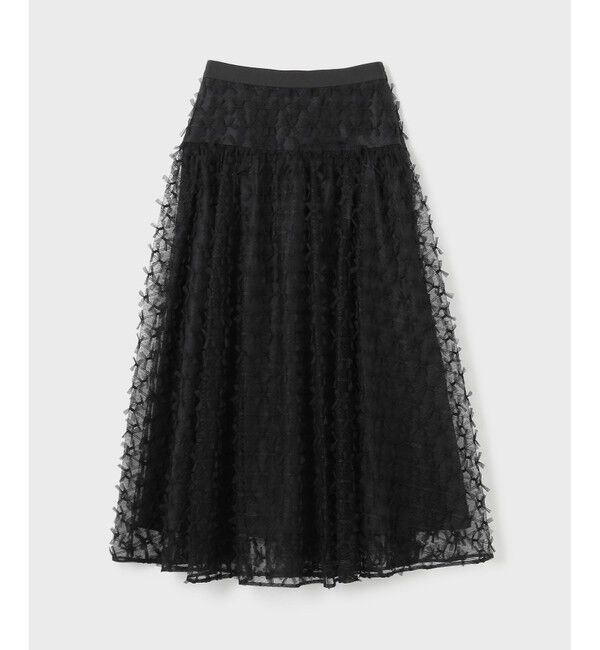 GRACE CONTINENTAL「チュールリボン刺繍スカート」|スカート|