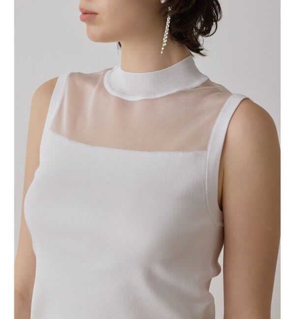 GRACE CONTINENTAL「シアーグロスニットトップ」|その他|