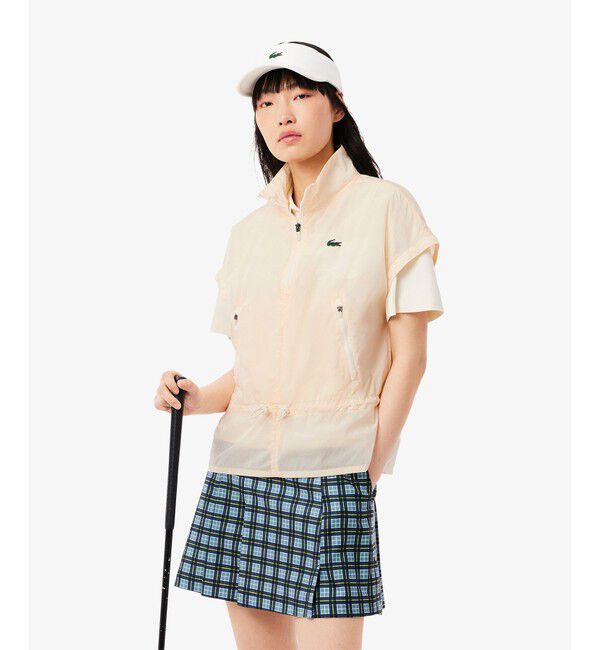 LACOSTE「マイクロフレンチスリーブウィメンズゴルフジャケット」|ダウンベスト・ベスト|