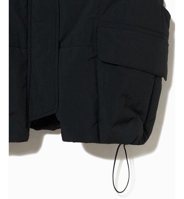 LACOSTE「クロップド丈 撥水 THERMORE中綿 ジップアップベスト」|ダウンベスト・ベスト|