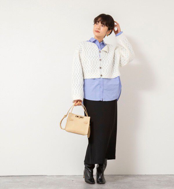 NOLLEY'S sophi「【WALANCE/ワランス】wool mohair cable cropped cardigan」|カーディガン|