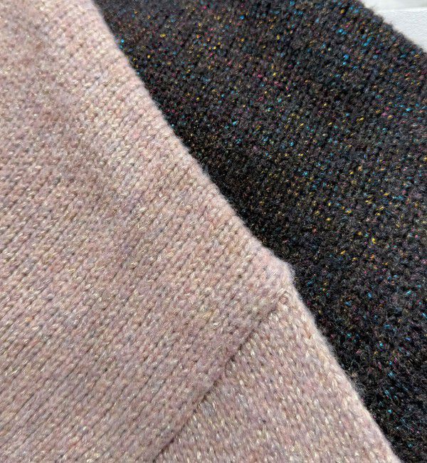 fredy emue「キラキラクロップド丈ニットプルオーバー」|ニット・セーター|