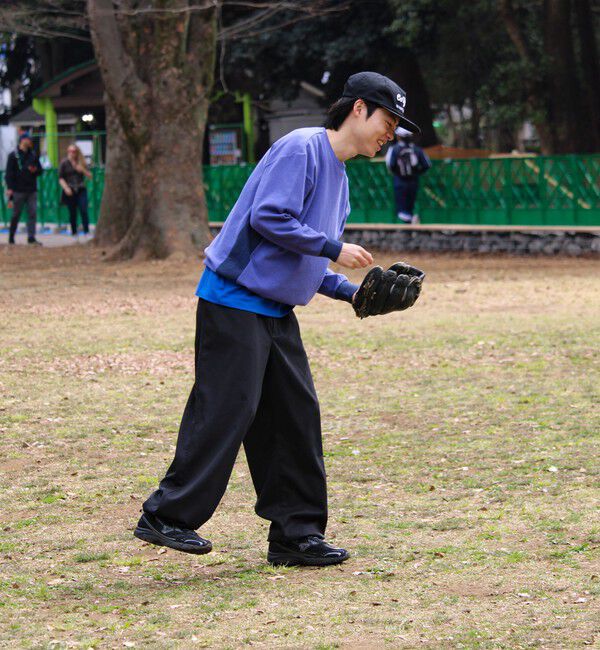 GLOSTER「【一枚でサマになる】ブークレ配色ラインプルオーバー」|Tシャツ・カットソー|