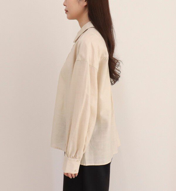 fredy emue「リネン混シアースラブブラウス」|シャツ・ブラウス|