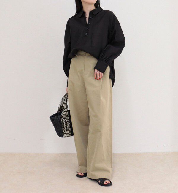 fredy emue「リネン混シアースラブブラウス」|シャツ・ブラウス|